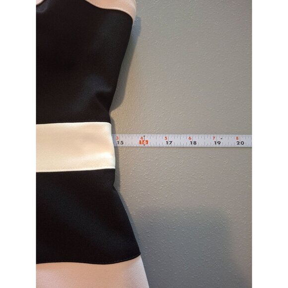 Tommy Hilfiger Women Mini Sheath Dress 8 Colorblock Pink Black Sleeveless Preppy - Picture 7 of 8